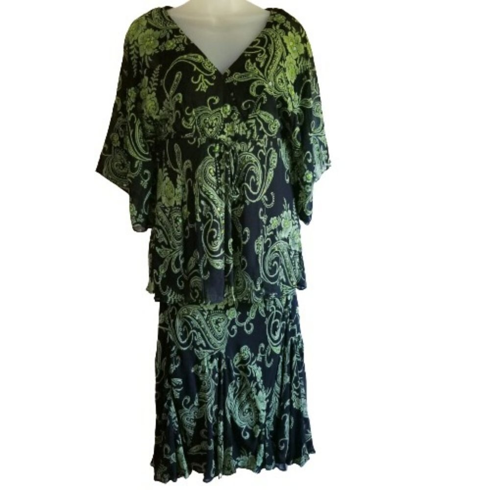 Lola P. Vintage Top and Skirt Set Size Medium